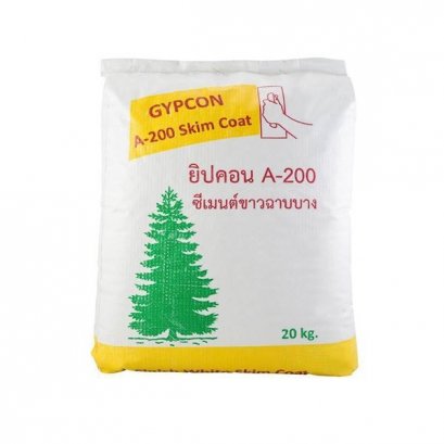 ยิปคอน A-200 ไอวอรี่ ไวท์ซีเมนต์ วอลล์ ฟินนิช สกิมโค้ท ปูนซีเมนต์ขาวฉาบเรียบ