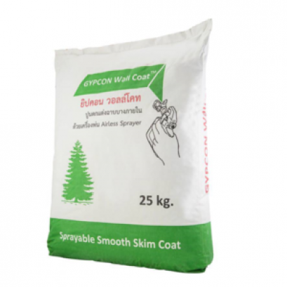 ปูนสกิมพ่นซีเมนต์เทา Gypcon Wall Coat Grey Cement