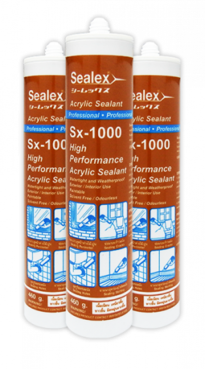 ซีลแลนท์ ยาแนว อะครีลิค Sx-1000 แบบหลอดบรรจุ 460 มล.