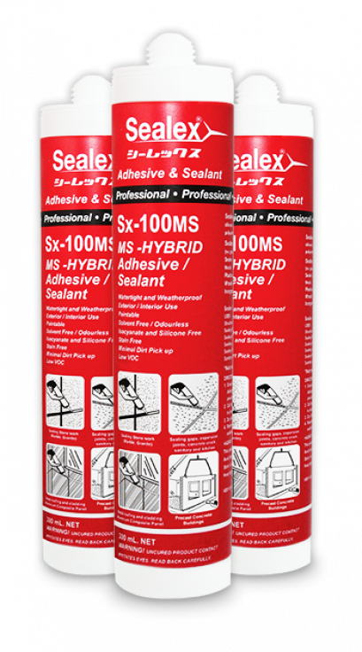 ซีลแลนท์ ยาแนว เอ็มเอส Sx-100MS แบบหลอดบรรจุ 300 มล.