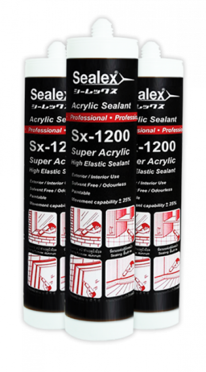 ซีลแลนท์ ยาแนว อะครีลิค Sx-1200 แบบหลอดบรรจุ 300 มล.