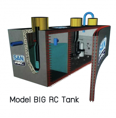 ถังบำบัดน้ำเสีย พรีคาสท์คอนกรีตสำเร็จรูป ขนาดใหญ่ SAN-PAC รุ่น Big RC Tank