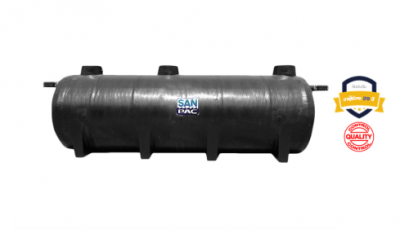 ถังบำบัดน้ำเสียไฟเบอร์กลาส FRP ทรงแคปซูล แบบเติมอากาศ SAN-PAC รุ่น AT (FRP)