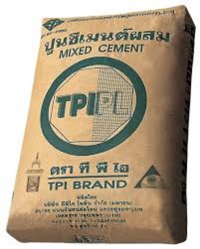 ปูนซีเมนต์ผสม ตราทีพีไอ สีเขียว 50 กก.