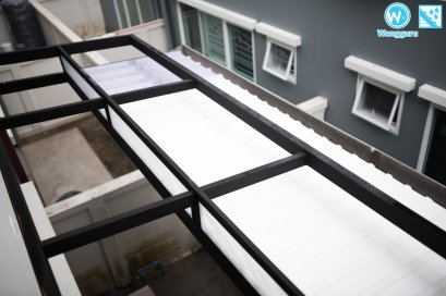 หลังคาไวนิลแบบ 2 ชั้น กับงานหลังคากันสาดสไตล์โมเดิร์น