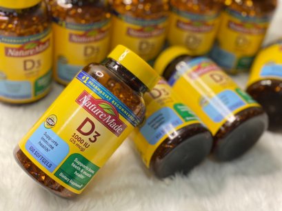 Nature made Vitamin D3 25 mcg (1000 IU)  650เม็ด
