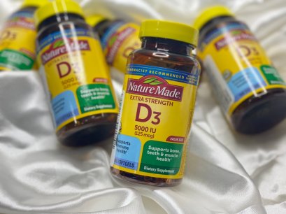 Nature made Vitamin D3 Extra Stregth 5000IU (125mcg)  180เม็ด