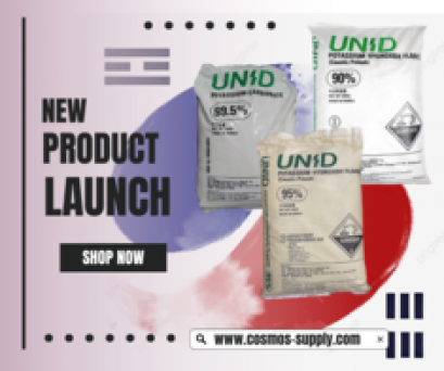 สินค้าที่เน้นไปทางผลิตและจำหน่ายโพแทสเซียมไฮดรอกไซด์ (KOH) และโพแทสเซียมคาร์บอเนต (K2CO3)