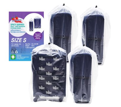 ถุงพลาสติกสำหรับเก็บกระเป๋าเดินทางหรืออื่น ๆ  4 ชิ้น/ชุด ขนาด S