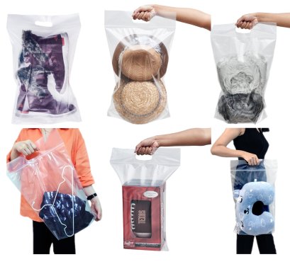 ถุงซิปใส่รองเท้าบูธ ไม้แขวนเสื้อ หมวด ชุดว่ายน้ำ และอื่น ๆ แพ็ก 3 ชุด (12 ชิ้น)