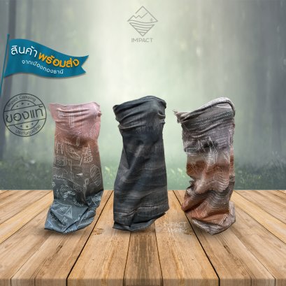 ผ้าบัฟเดินป่า ระบายอากาศ ผ้านิ่ม กันแดด UPF50+