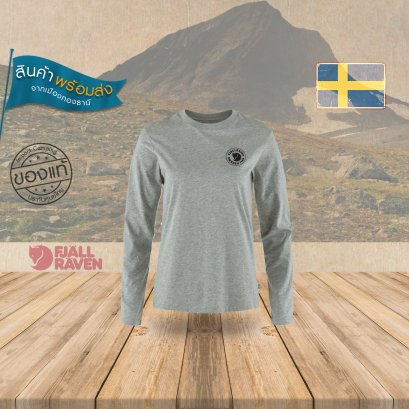Fjallraven เสื้อยืดเดินป่าผู้หญิงแขนยาว 1960 Logo T-shirt LS W Port