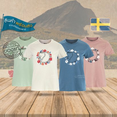 Fjallraven เสื้อยืดเดินป่าผู้หญิง Fjallblomster Fox T-shirt Women