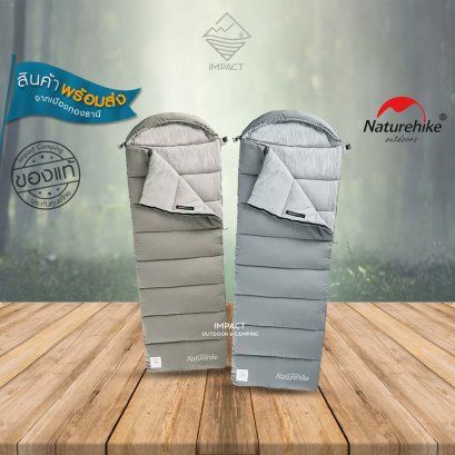 Naturehike ถุงนอน M180 Envelop washable cotton sleeping bag with hood