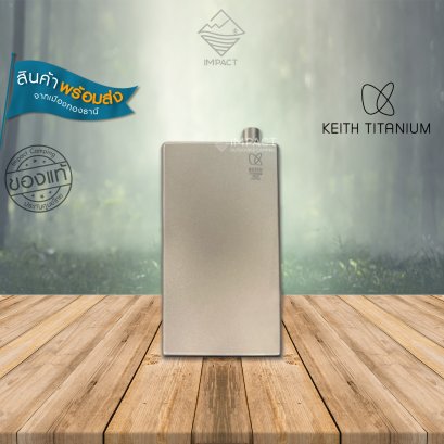 Keith Ti9307 Hip Flask ขวดแบน ไทเทเนียม พกเดินป่า 200ML (โลโก้ใหม่)
