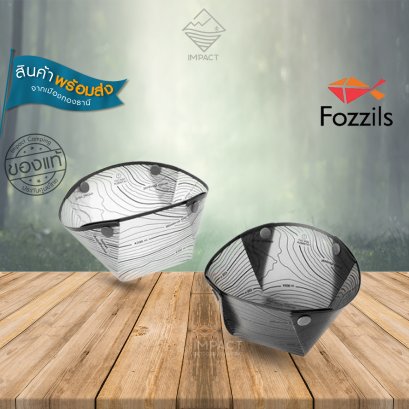 Fozzils Snapfold™ ชุด ถ้วยพับได้ 2 ใบ Mist & Grey Bowl