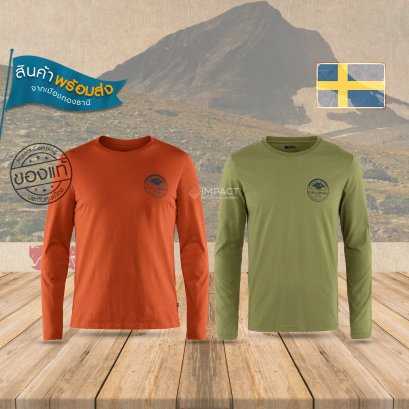 Fjallraven เสื้อยืดเดินป่าผู้ชายแขนยาว Forever Nature Badge LS Men