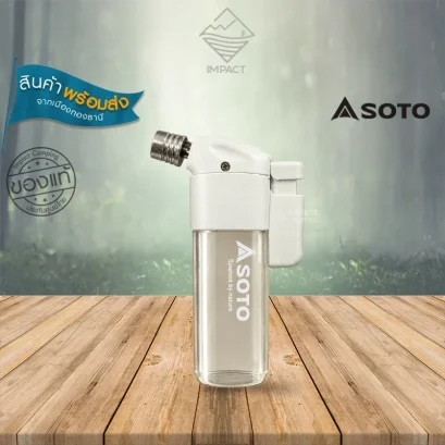 Soto ไฟฟู่ Pocket Torch w/ Refillable Lighter Clear