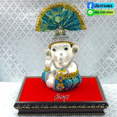 ‼️พระพิฆเนศเด็ก ปางประทานพร‼️ (สีเขียว) ✅สำเร็จ ✅สมหวัง ✅ค้าขายปัง ✅มีโชคลาภ ‼️ส่งฟรีทันที เก็บเงินปลายทาง‼️ (ราคาไม่รวมฐานสีแดง)