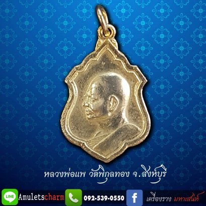 เหรียญหันข้างหลวงพ่อแพ วัดพิกุลทอง จ.สิงห์บุรี สร้างปี 2512