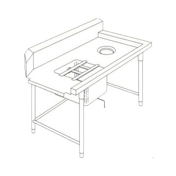 โต๊ะหลุม ทางเข้าเครื่องล้างจาน (3)