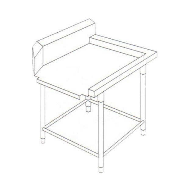 โต๊ะหน้าเรียบ ทางออกเครื่องล้างจาน (2)