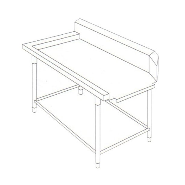 โต๊ะหน้าเรียบ ทางออกเครื่องล้างจาน (3)