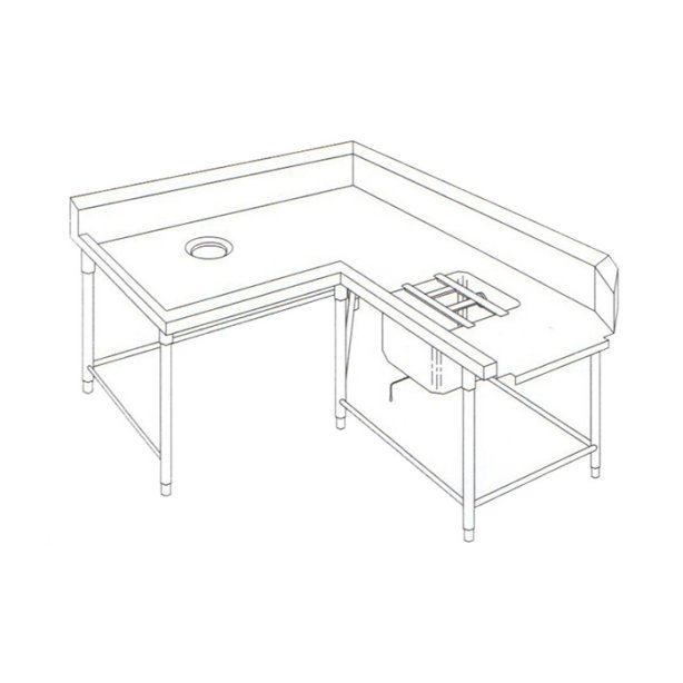 โต๊ะหลุม ทางเข้าเครื่องล้างจาน (10)