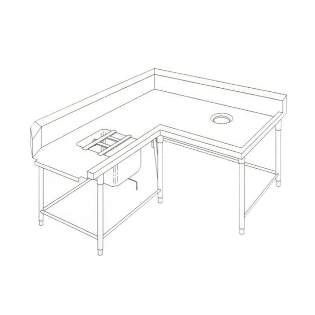 โต๊ะหลุม ทางเข้าเครื่องล้างจาน (9)