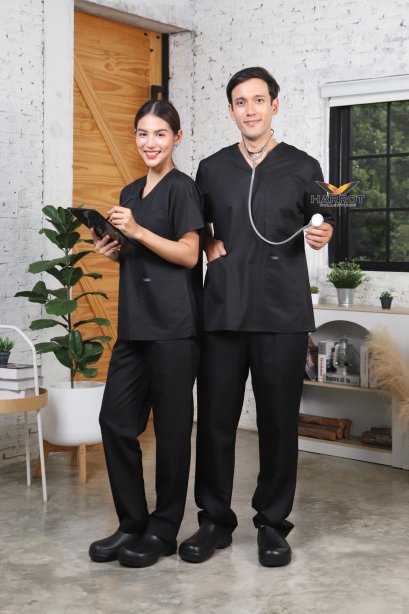 Black Caviar V-TechShort Sleeve Scrub Set (HPG0176)