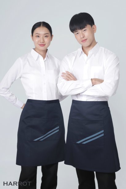 Navy - Blue Half Short Apron The Street (FSA0183)