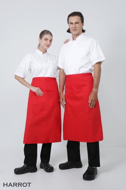ผ้ากันเปื้อน ครึ่งยาว สีแดง (FSA0203)