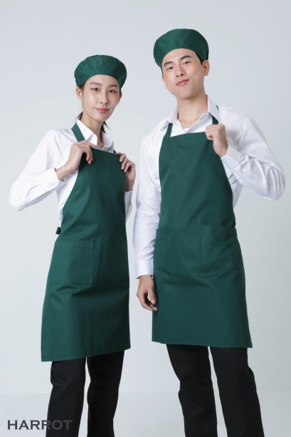 ผ้ากันเปื้อน ผ้ากันเปื้อนเชฟ ผ้ากันเปื้อนพ่อครัว ผ้ากันเปื้อนกุ๊ก ผ้ากันเปื้อนเสิร์ฟ เต็มตัว สีเขียว (FSA0306)
