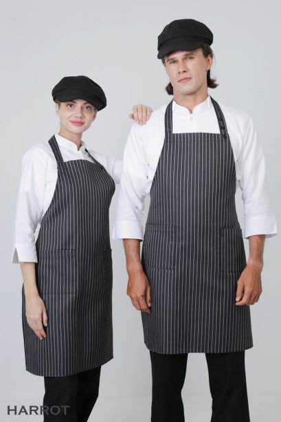 ผ้ากันเปื้อน ผ้ากันเปื้อนเชฟ ผ้ากันเปื้อนพ่อครัว ผ้ากันเปื้อนกุ๊ก ผ้ากันเปื้อนเสิร์ฟ เต็มตัว ลาย GM (FSA0708)