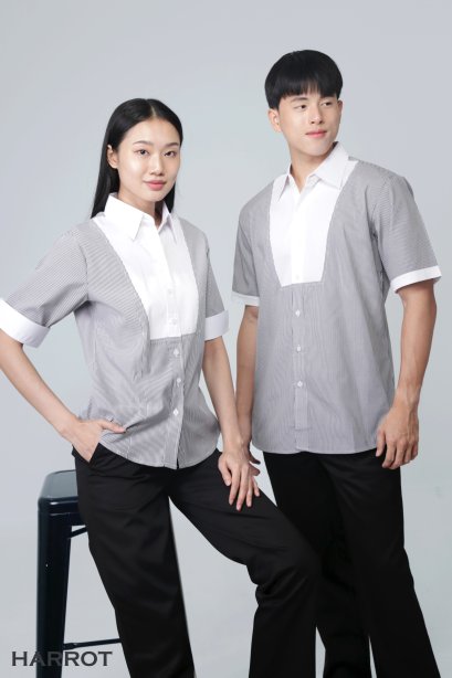 Black Stripe Euro Waiter &amp; Waitress shirt