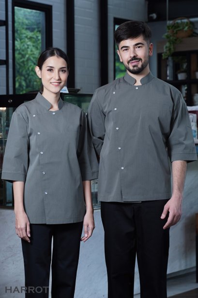 Indigo Grey Chef Jacket