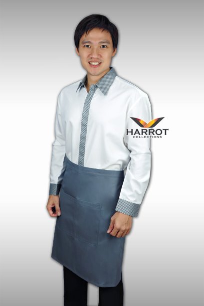 TWILL GRAY - WHITE SHIRT WAITER&amp;WAITRESS