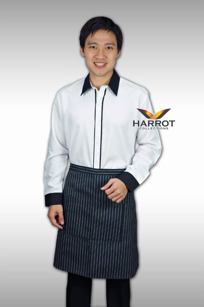 BLACK-WHITE WAITER&amp;WAITRESS