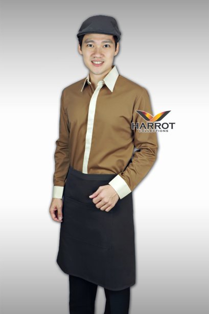 BEIGE-BROWN GOLD WAITER&amp;WAITRESS