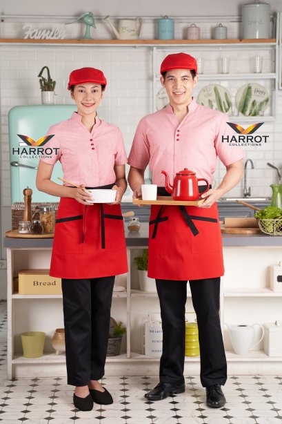 Red V-neck Shirt  (SHW1602)