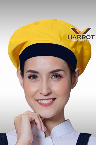 หมวกหัวเห็ด ลอฟท์ สีเหลืองแต่งกรม