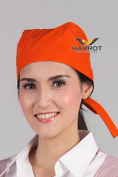 Orange Chef Head Wrap
