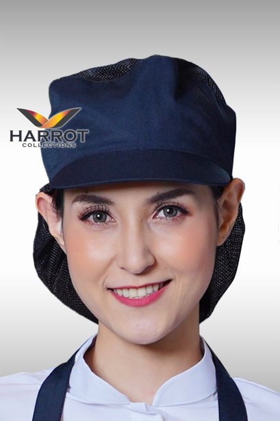 หมวกแก๊ป ตาข่ายบน-ล่าง สีกรม