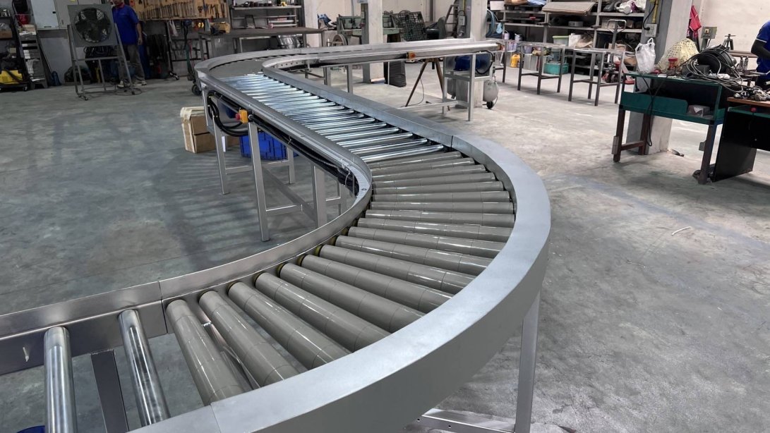 ลูกกลิ้งลำเลียง Roller Drive Conveyor   ลำเลียงกล่อง