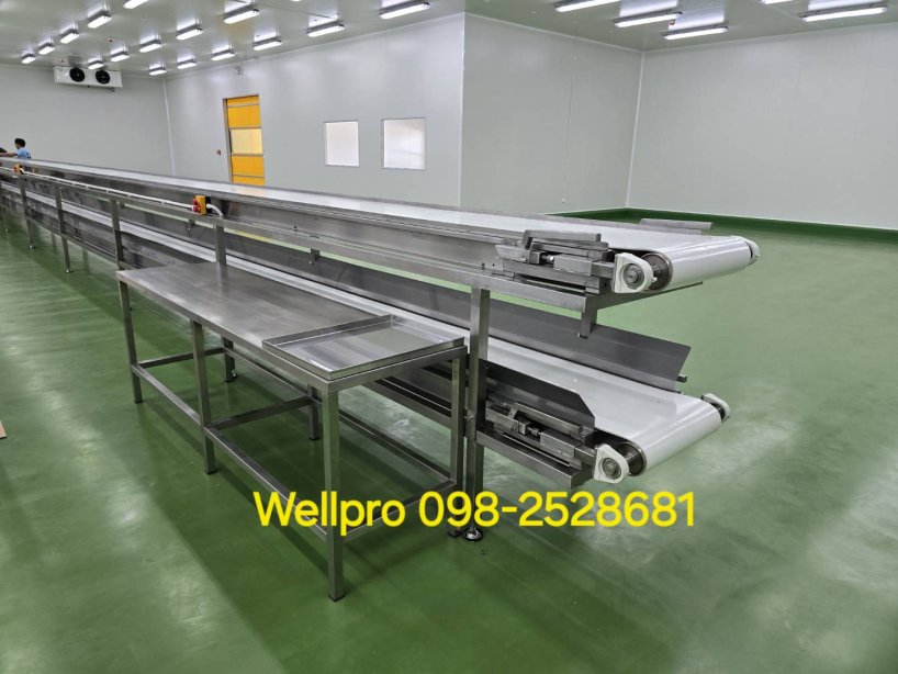 สายพานลำเลียงในไลน์ผลิตอาหาร