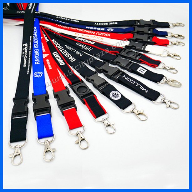 สายคล้องบัตรขนาด 20 มม. ติดรีลีสฮุค