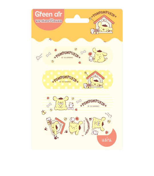 พลาสเตอร์กันน้ำ ลาย Pompompurin 4 ชิ้น