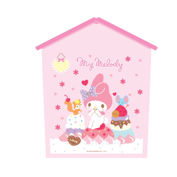 ถังขยะจิ๋ว ทรงบ้าน 16 x 12.5 x 9 ซม. มายเมโลดี้