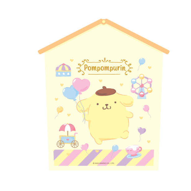 ถังขยะจิ๋ว ทรงบ้าน 16 x 12.5 x 9 ซม. ปอมปอมปูริน