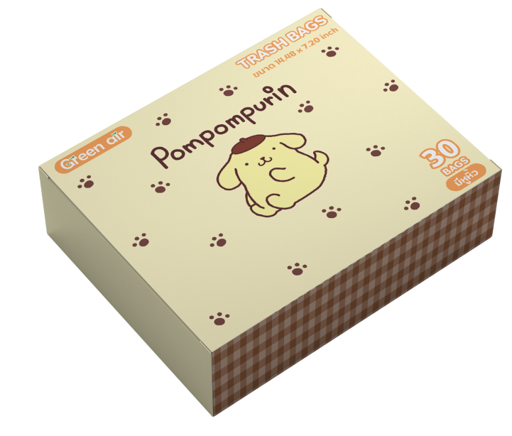 ถุงใส่ขยะในรถยนต์  25 x 31 ซม. 30 ใบ ปอมปอมปูริน